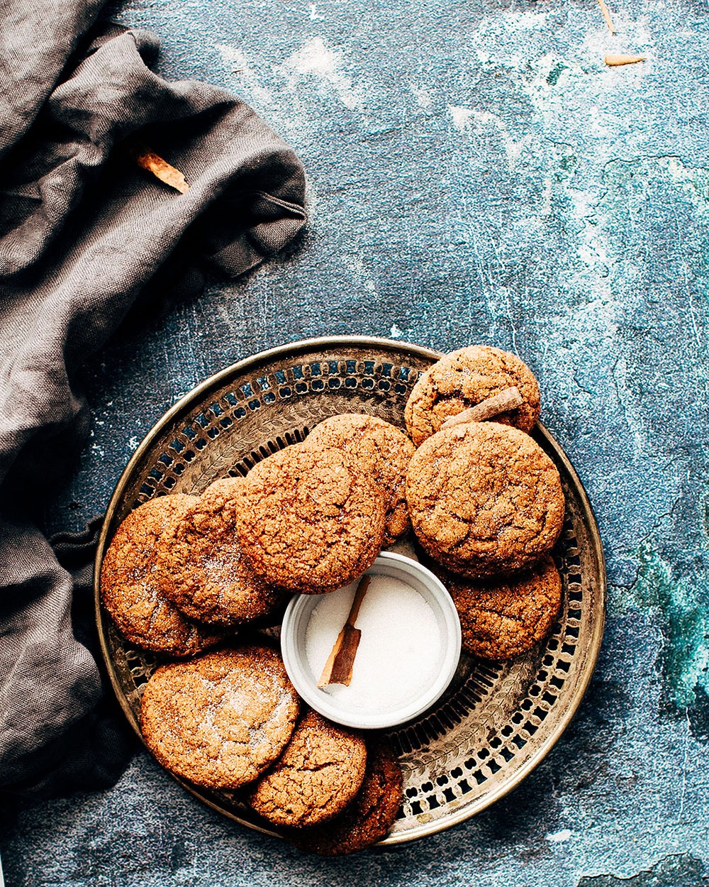 Pumpkin Pancakes with Apple Compote